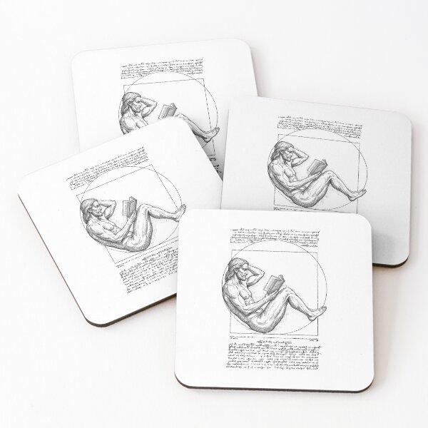 Item preview, Bookish Reader Vitruvian Man Leonardo Da Vinci Book Vintage designed and sold by GrandeDuc.