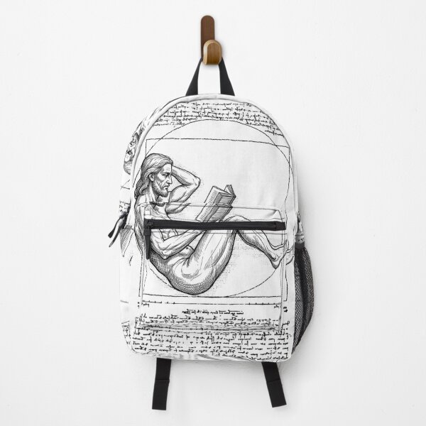 Item preview, Bookish Reader Vitruvian Man Leonardo Da Vinci Book Vintage designed and sold by GrandeDuc.