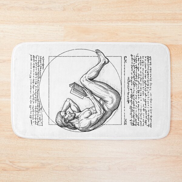 Item preview, Bookish Reader Vitruvian Man Leonardo Da Vinci Book Vintage designed and sold by GrandeDuc.