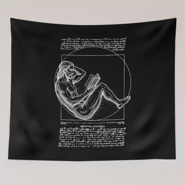 Item preview, Bookish Reader Vitruvian Man Leonardo Da Vinci Book Vintage designed and sold by GrandeDuc.