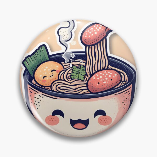 Item preview, Adorable Kawaii Ramen Bowl Friend designed and sold by Pixel Prism Studio.