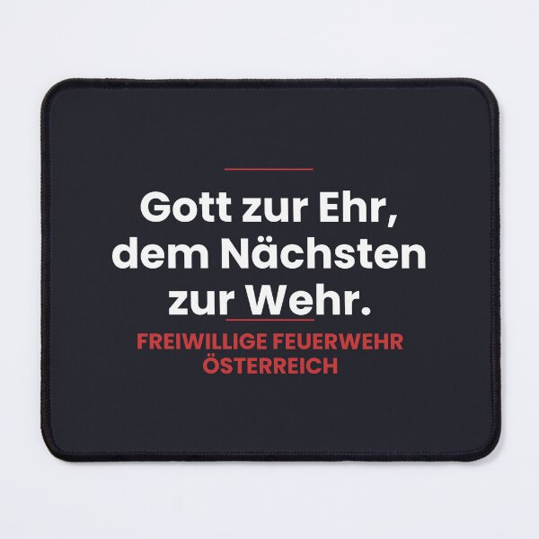 Item preview, To the glory of God and the protection of our neighbors – Austrian Volunteer Fire Brigade designed and sold by AlarmstufeBlau.