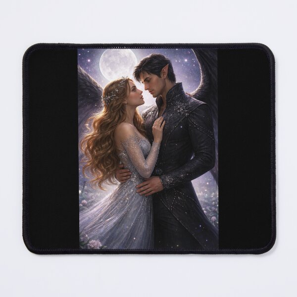 Item preview, Rhys and Feyre Fantasy Fae Couple Romance Art – Moonlight Lovers Aesthetic designed and sold by coryivycreation.