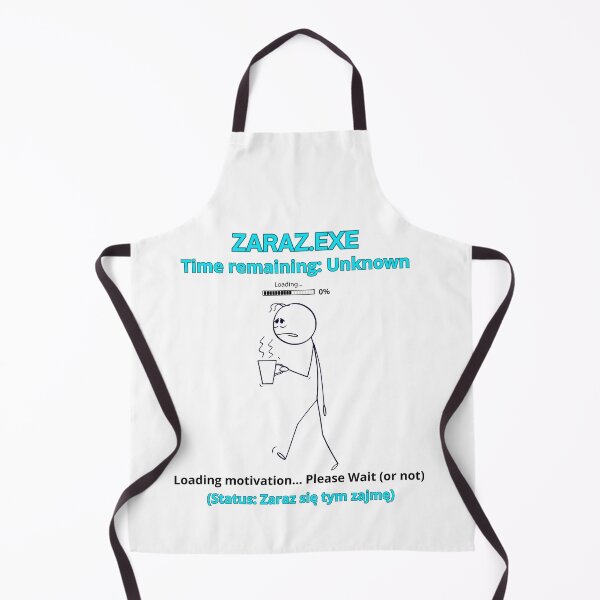 Item preview, White Zaraz EXE Loading Motivation - Funny Polinglish Procrastination Humor Gift designed and sold by VibePolinglish.