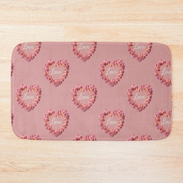 Item preview, Pink Crochet Rose Heart Love Art designed and sold by Rohan132.