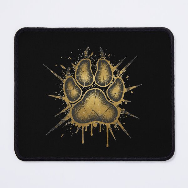 Item preview, Edgy Distressed Golden Retriever Paw Print Grunge designed and sold by NatureUnleashed.