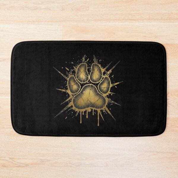 Item preview, Edgy Distressed Golden Retriever Paw Print Grunge designed and sold by NatureUnleashed.