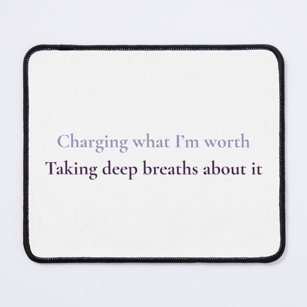 Item preview, Funny Charging My Worth Gift for Female Entrepreneurs and Freelancers designed and sold by MercuryMargin.