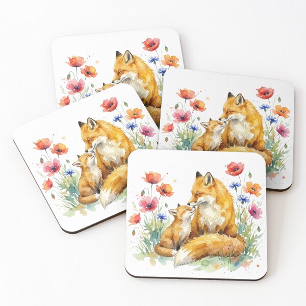 Item preview, Fox Mom and Pup designed and sold by Roy & Tiffany.