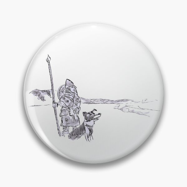 Item preview, A norman knight with his dog designed and sold by Inky Fingers Illustrations.