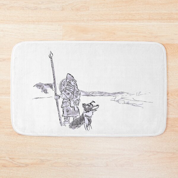 Item preview, A norman knight with his dog designed and sold by Inky Fingers Illustrations.