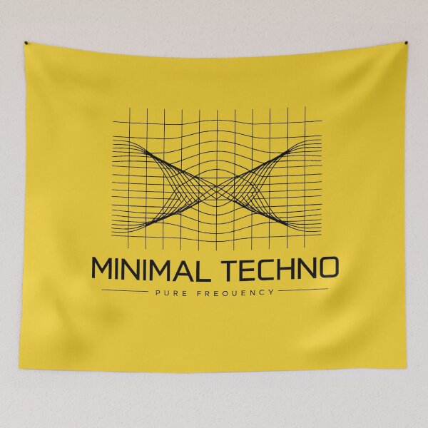 Item preview, Minimal Techno – Pure Frequency Grid designed and sold by  ZenRave Designs.