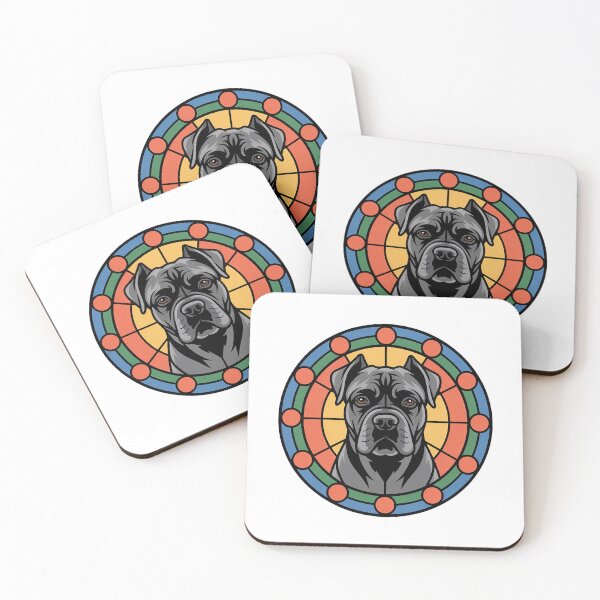 Item preview, Cane Corso Stained Glass Portrait designed and sold by theartfulaspie.