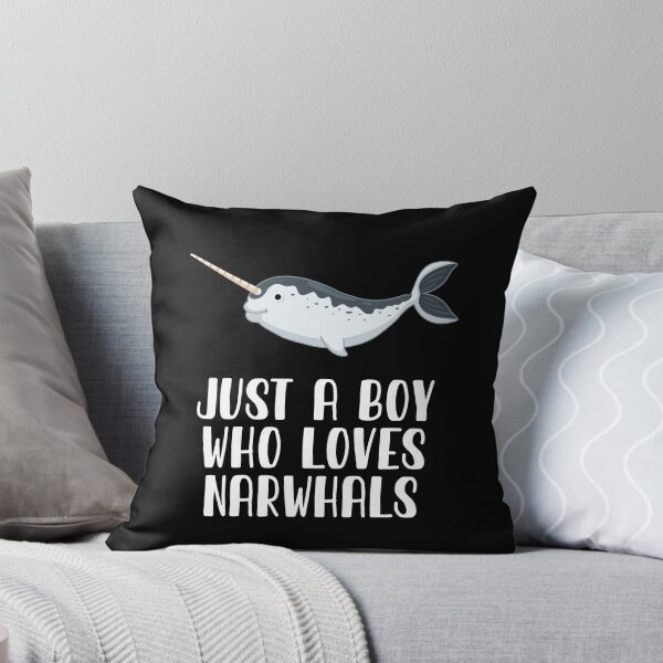 Item preview, Just A Boy Who Loves Narwhals  designed and sold by CosmoKitsch.