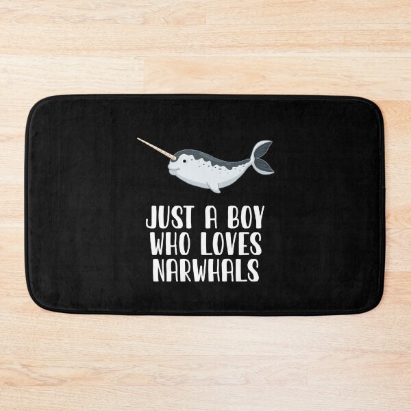 Item preview, Just A Boy Who Loves Narwhals  designed and sold by CosmoKitsch.