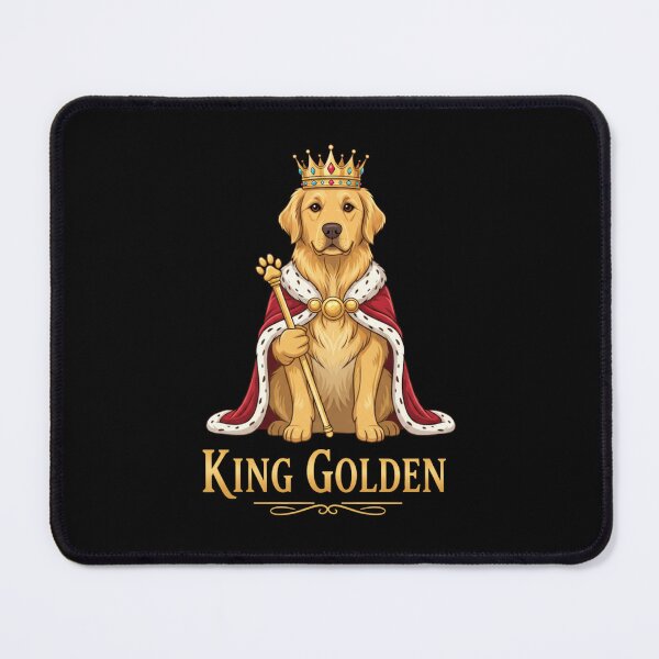 Item preview, Regal Golden Retriever King Golden Crown Cartoon designed and sold by NatureUnleashed.