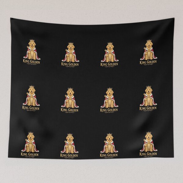 Item preview, Regal Golden Retriever King Golden Crown Cartoon designed and sold by NatureUnleashed.