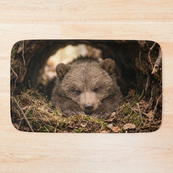 Item preview, Bear cub asleep in its den. designed and sold by Malisa345.