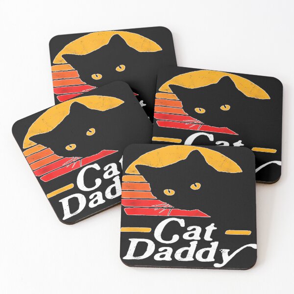 Item preview, Cat Daddy Shirt Vintage Eighties Style Cat Retro Distressed T-Shirt designed and sold by SyncSusscess.