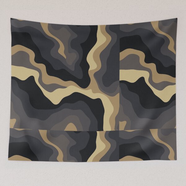 Item preview, Luxury Gold and Black Marble Abstract Liquid Pattern designed and sold by SolutionsArt.