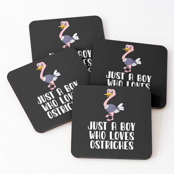 Item preview, Just A Boy Who Loves Ostriches  designed and sold by CosmoKitsch.