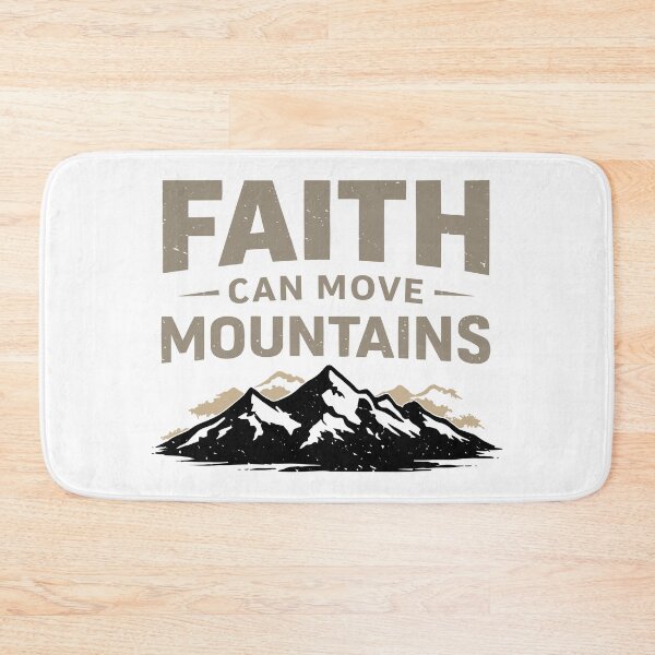 Item preview, Move Mountains with Faith – Powerful Christian Motivation Shirt and sticker | Trust God Inspirational Design designed and sold by Billium Halder.