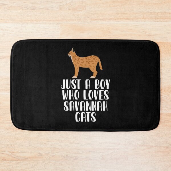 Item preview, Just A Boy Who Loves Savannah Cats designed and sold by CosmoKitsch.
