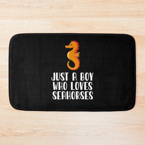 Item preview, Just A Boy Who Loves Seahorses  designed and sold by CosmoKitsch.