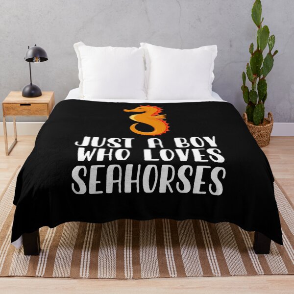 Item preview, Just A Boy Who Loves Seahorses  designed and sold by CosmoKitsch.