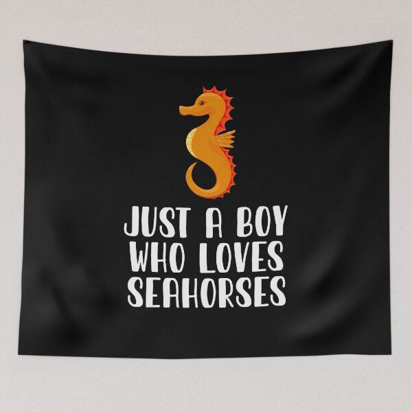 Item preview, Just A Boy Who Loves Seahorses  designed and sold by CosmoKitsch.