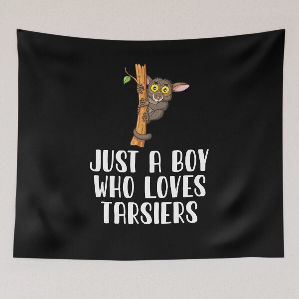 Item preview, Just A Boy Who Loves Tarsiers  designed and sold by CosmoKitsch.