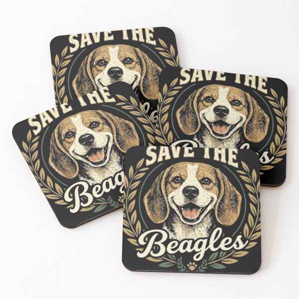 Item preview, Vintage Save the Beagles Advocacy Crest & Beagle Portrait designed and sold by anasmovic.