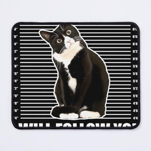 Item preview, Tuxedo Cat Personal Stalker Funny Cat Kitten Lovers Gift designed and sold by SyncSusscess.
