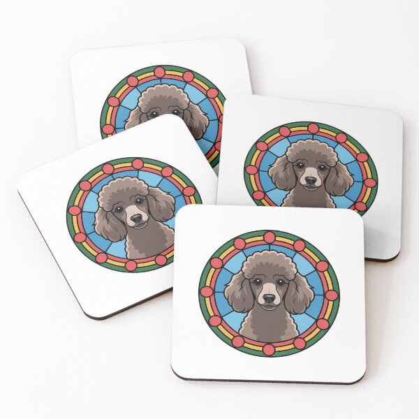 Item preview, Poodle Stained Glass Portrait designed and sold by theartfulaspie.