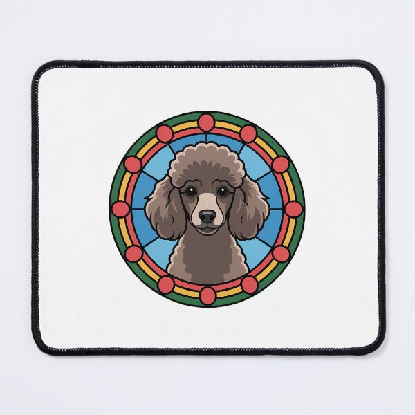Item preview, Poodle Stained Glass Portrait designed and sold by theartfulaspie.