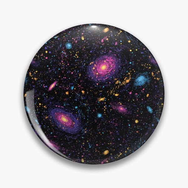 Item preview, Vibrant Cosmic Galaxy Abstract Space Art Pattern designed and sold by NicolasGlowArt.