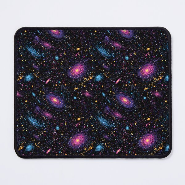 Item preview, Vibrant Cosmic Galaxy Abstract Space Art Pattern designed and sold by NicolasGlowArt.