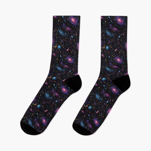 Item preview, Vibrant Cosmic Galaxy Abstract Space Art Pattern designed and sold by NicolasGlowArt.