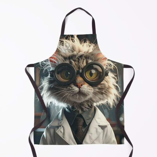 Item preview, Whimsical Scientist Cat Portrait designed and sold by BetweenForms.