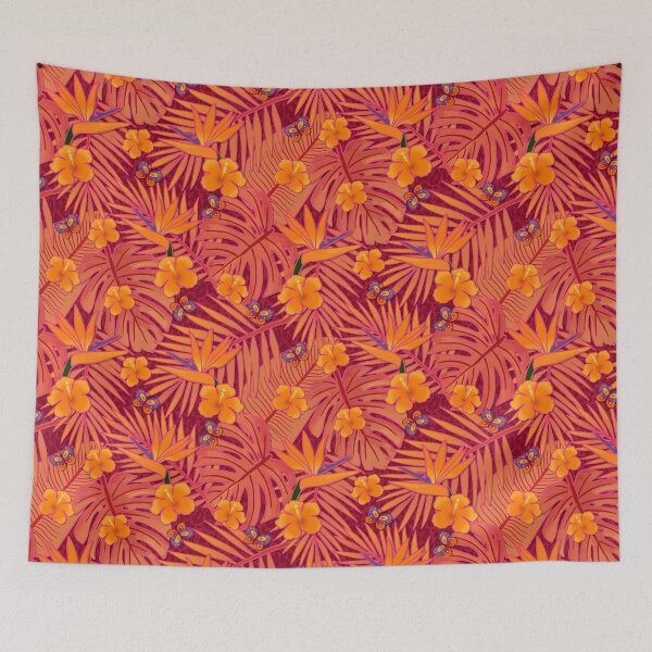 Item preview, Hothouse Tropical Heat - Bold Tropical Floral Pattern  designed and sold by CarolineRowland.