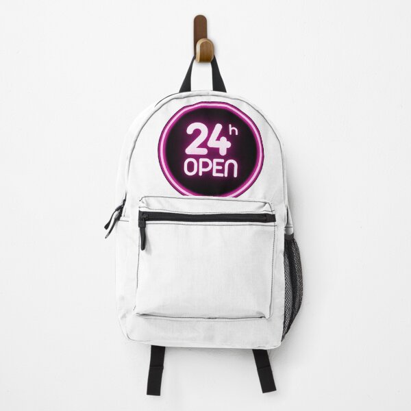 Item preview, 24 Hours Open Neon Sign | Pink Glow 24h Open Logo | Night Shop Aesthetic Design designed and sold by MAStrends.