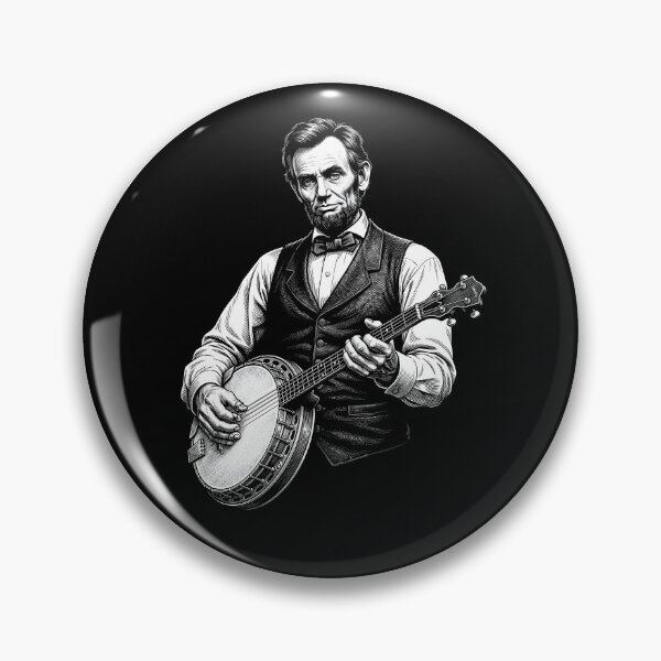 Item preview, President Abraham Lincoln Playing Banjo designed and sold by MintaApparel.