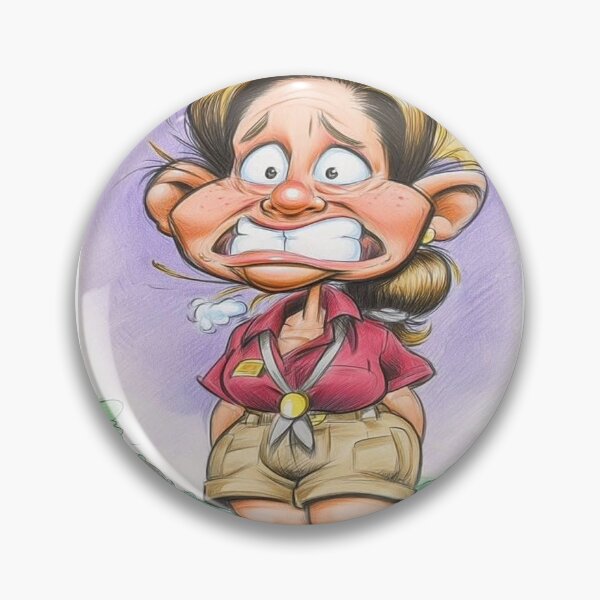 Item preview, Scared Lady designed and sold by Claire Caricatures.