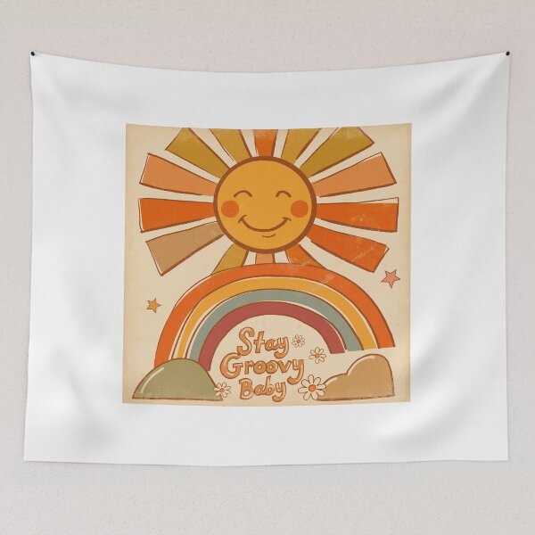 Item preview, Stay Groovy Rainbow | Retro baby design designed and sold by FehlingMedia.