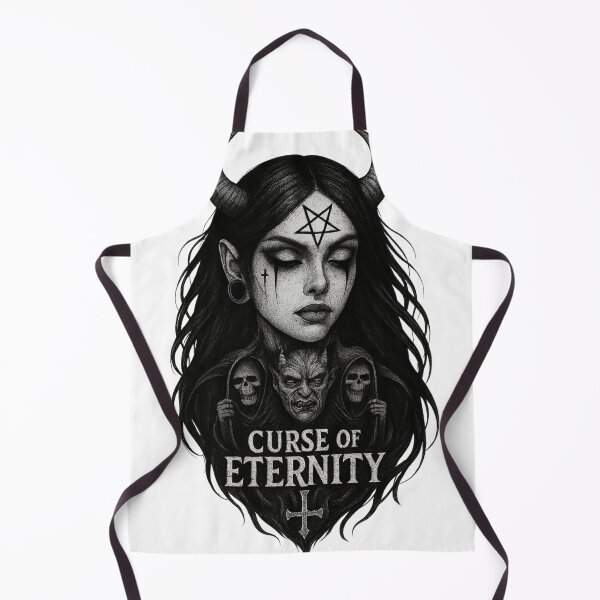 Item preview, Gothic Demon Girl Curse of Eternity Illustration designed and sold by ElysianWardrobeCo.