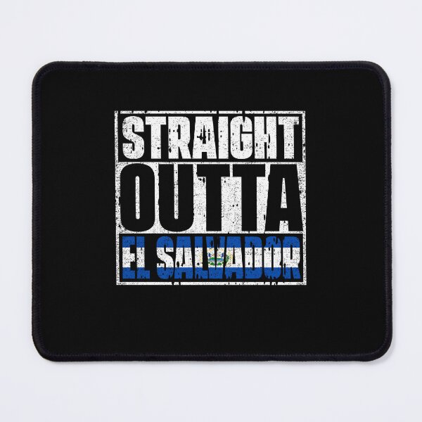 Item preview, Straight Outta El Salvador Flag designed and sold by CosmoKitsch.