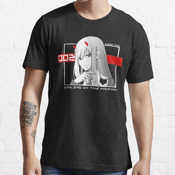 Zéro Deux Gris / Rouge T-shirt essentiel