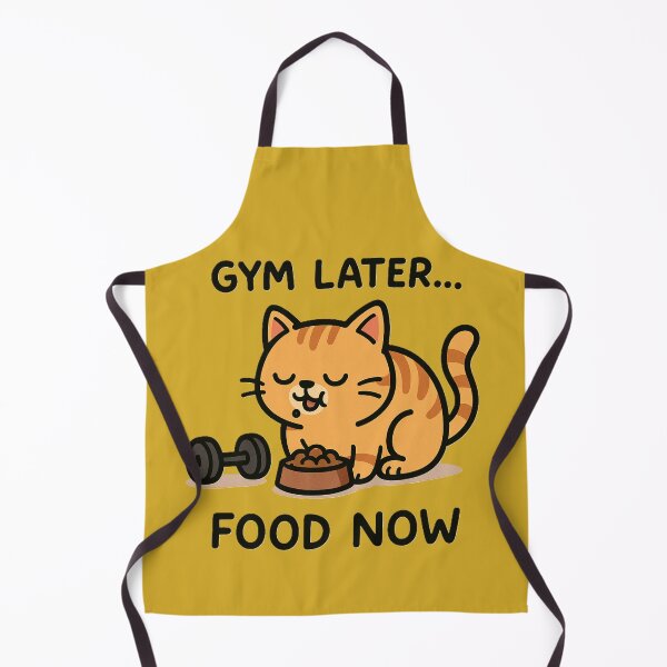 Item preview, Gym Later Food Now Cat Funny Lazy Gym Meme designed and sold by AYACHI90.