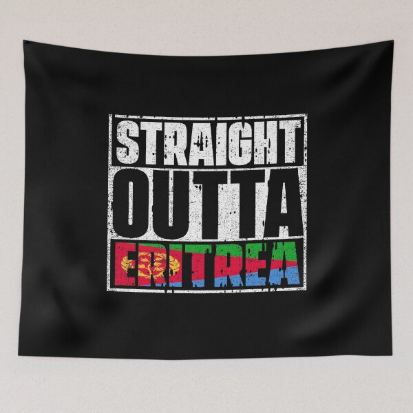 Item preview, Straight Outta Eritrea Flag designed and sold by CosmoKitsch.