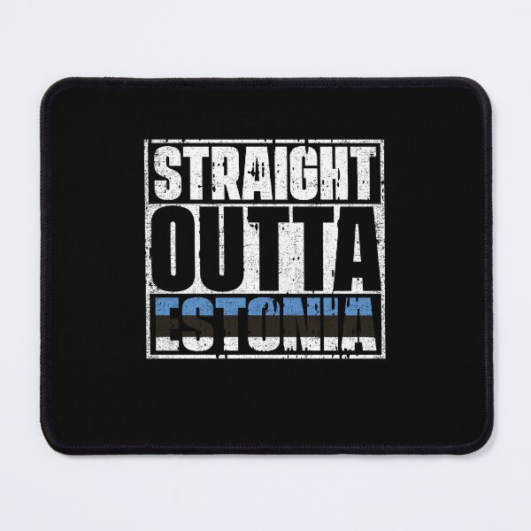 Item preview, Straight Outta Estonia Flag designed and sold by CosmoKitsch.